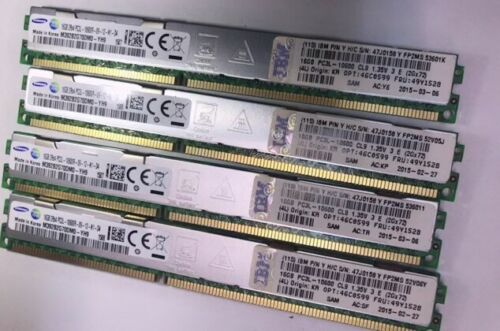 64GB=4x16GB IBM/Samsung PC3L 10600R 1333Mhz 46C0599 49Y1528 47J0158 M392B2G700M0 - Picture 1 of 1
