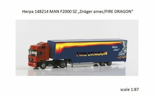 HERPA Camion RABA 4x2 Avec Remorque 3 Essieux – HUNGAROCAMION – 1/87 – Neuf
