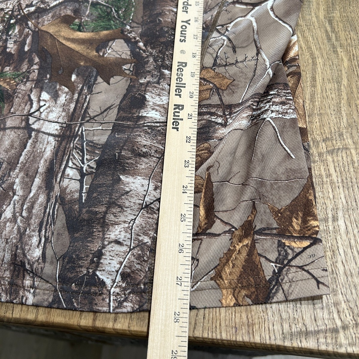 VINTAGE | Real Tree Camo 1/4 Zip Long Sleeve Jersey sz M | eBay