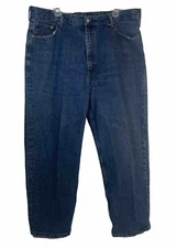 Levi's 550 Men Blue Jeans 42x30  (42x29) Actual Medium Wash Denim 100 Cotton