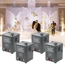 4Pack 450W Mini Cold Spark Machine Indoor Outdoor Fireworks for Wedding DJ