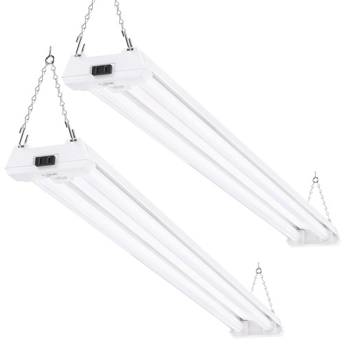 Motion Sensor 4ft Led Shop Light, Garage Lights Ceiling Led Plug in ...