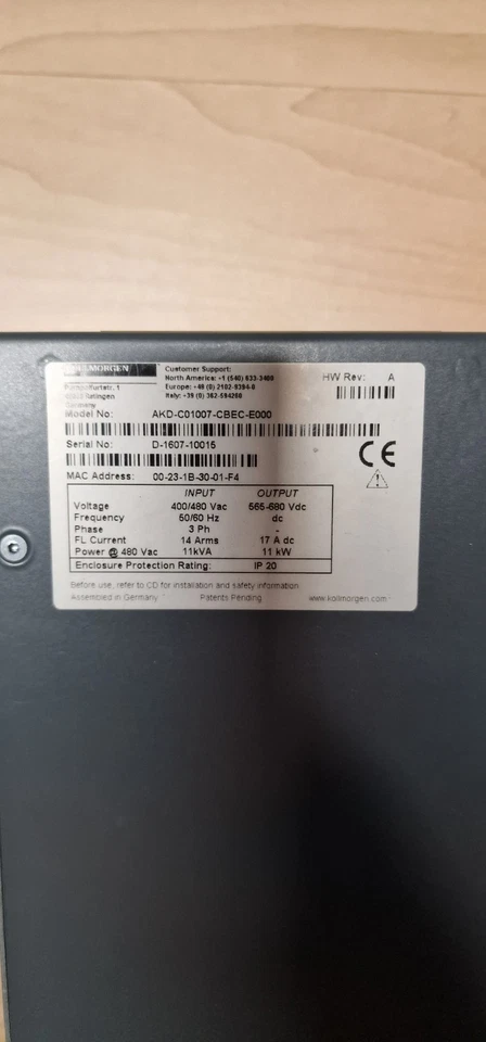 Kollmorgen AKD-C AKD-C1007-CEEC-E000 + Kabel Set - Bild 2 von 4