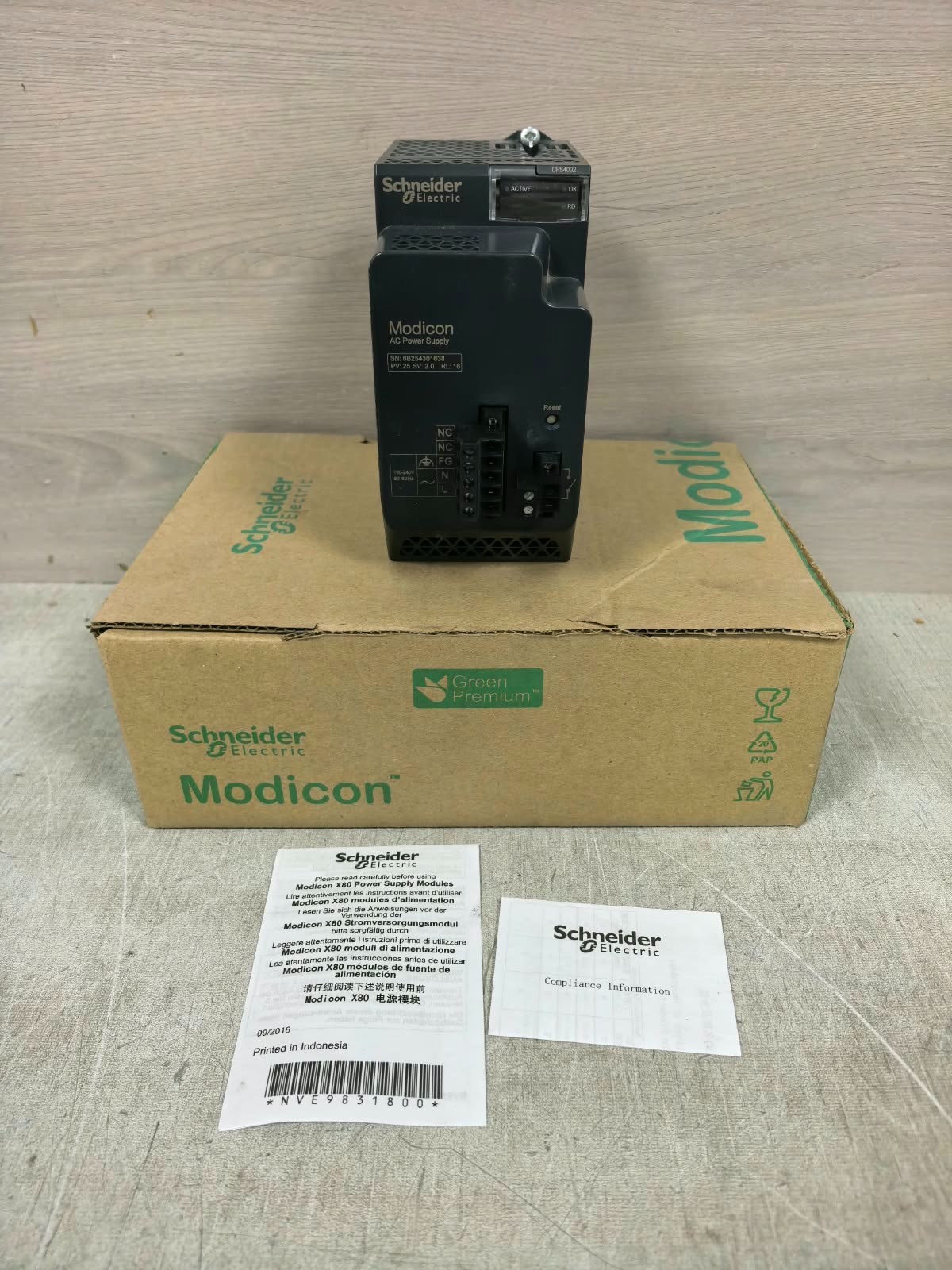 Schneider Electric BMXCPS4002 SCHNEIDER ELECTRIC BMXCPS4002 REDUNDANT HP AC POWER SUPPLY 1