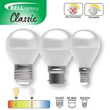 Image of BELL LED Bulbs SMD GLS Candle Golf Ball | B22 E14 E27 Warm / Cool/ Natural White