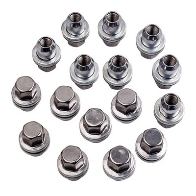 Full Stainless Alloy Wheel Nut x16 Nuts For Land Rover Discovery RRD500290A