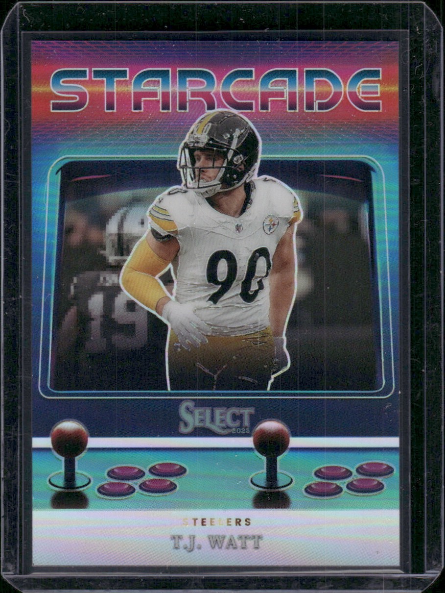 2025 Panini Select #21 T.J. Watt Starcade SSP