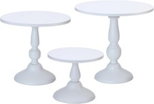 Elegant Round Cake Stands Set of 3 - Ideal for Parties, Showers Birthdays
