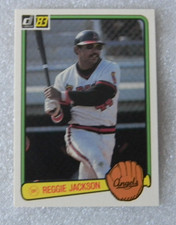 1983 DONRUSS BASEBALL CARD #115 REGGIE JACKSON LOS ANGELES ANGLES EX APR094