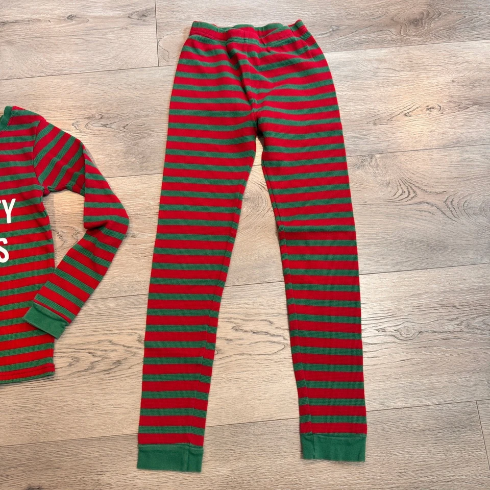 Conjunto de Pijama Navidad Carter's Rayas Vacaciones Travieso Bonito Talla 8 Térmico Foto 3 de 4