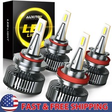 AUXITO 9005 H11 LED Beam Headlight Hi-Lo White Combo For Toyota Camry 07-18 2/4X