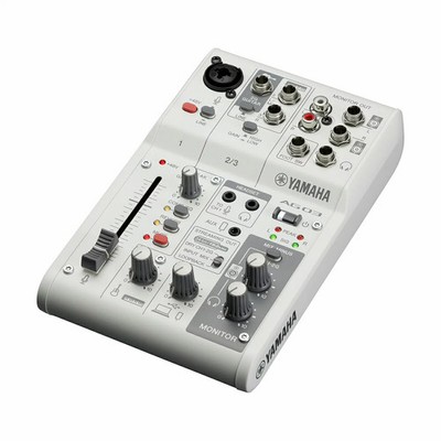 Yamaha AG03 MK2 White Streaming Mixer Mixing Console 3ch USB Interface Mint JPN