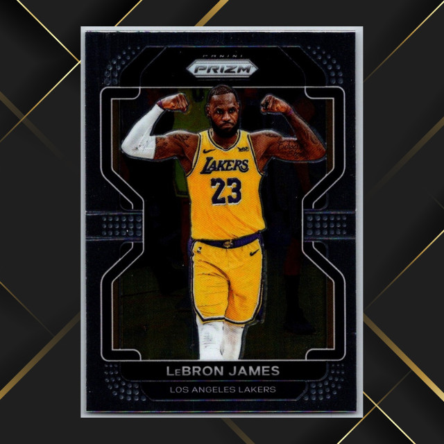 2021-22 Panini Prizm Basketball- LeBron James Silver Base #91 Los Angeles Lakers