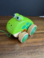 Hape Frog Pull Along Wooden Toddler Toy Made in Germany