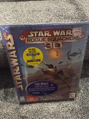 Star wars rogue squadron 3D Sealed  New Old Stock Lucas arts PC Game