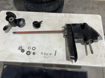 Late 60 s Mercury 50 HP Outboard Lower Unit W/ Prop Kiekhaefer Merc 500