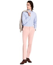 Tommy Hilfiger Mens Modern fit Dress Pants 32 / 30 Pink Solid Stretch
