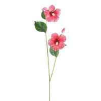 artplants KüNstlicherzweig Hibiskus Smohle, Koralle, 110Cm