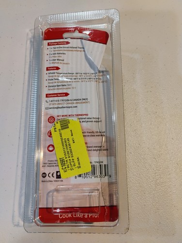 ThermoPro 2-in-1 Infrarot Thermometer & Fleischthermometer mit Sofortanzeige für Grilli - Bild 3 von 5