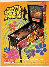 Austin Powers 2020 Stern Pinball Flyer Vintage Style Collectible