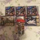 LEGO Lot of 5 Unopened Sets and Bottle Of Small Loose Parts - Space + Star Wars