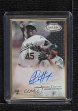 2017 Topps Gold Label Framed Black 22/75 Jharel Cotton #FA-JCO Auto 0t2