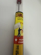 Pro-Shot 22 ½" Stainless Steel Rod .177 Rifle/Airgun /.17 cal with Jag - 1PS-22-