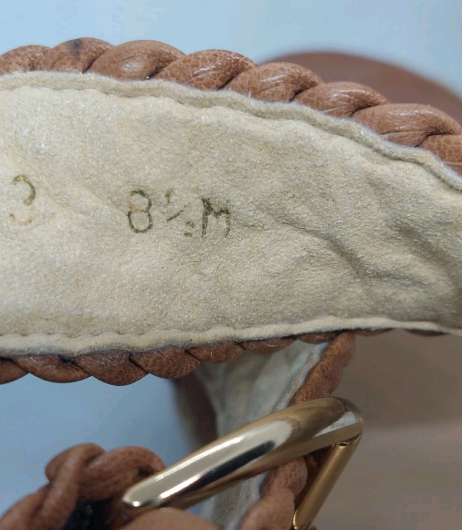 Stuart Weitzman Elixir Braided Leather Wedge Sand… - image 13