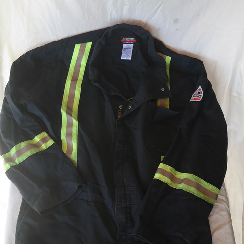 Men's Bulwark FR Flame Resistant Coveralls sz 48 Regular High Visibility Excel 