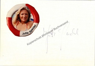Original Autogramm Jutta Speidel /// Autogramm Autograph signiert signed  297443