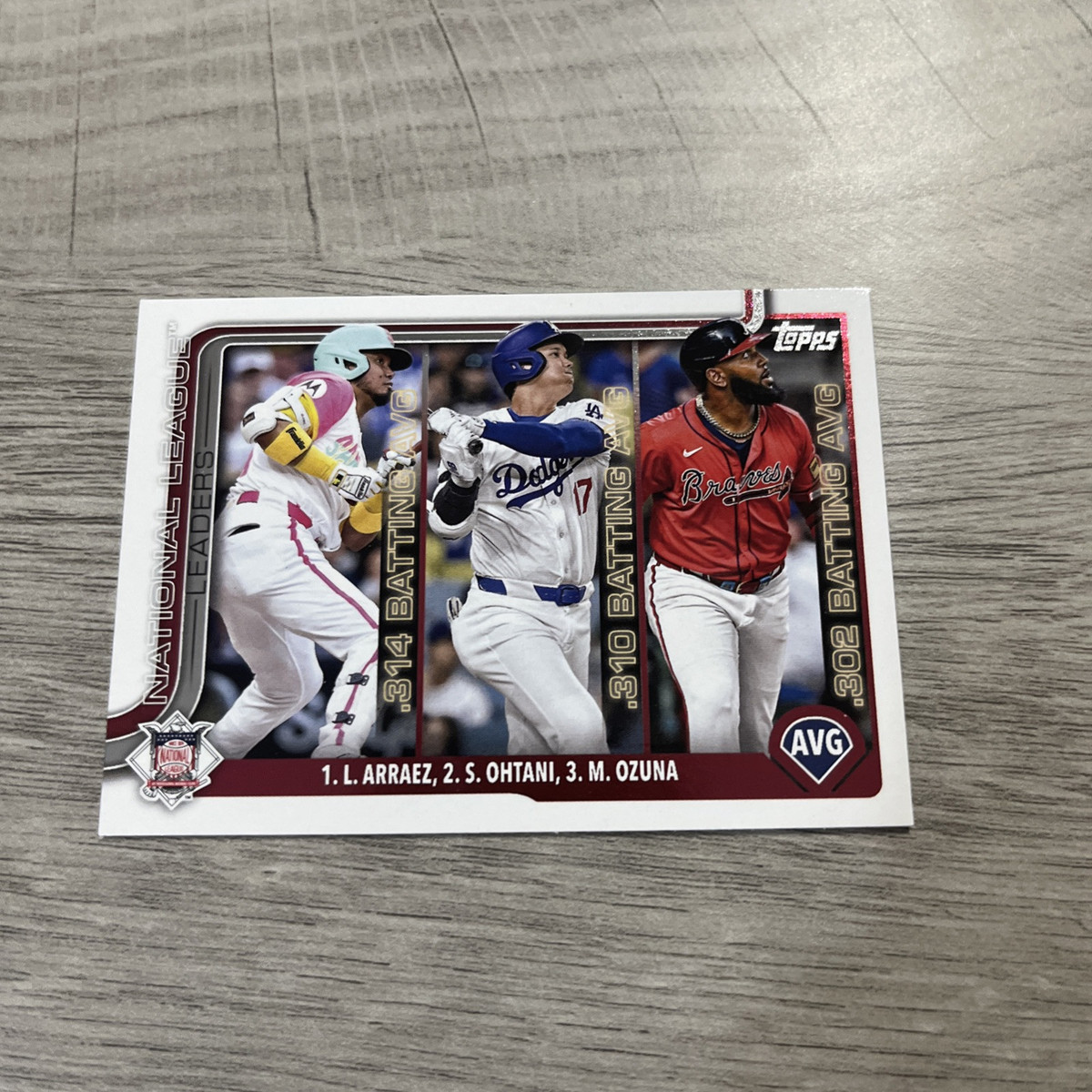 2025 Topps Series 1 #347 Shohei Ohtani/Luis Arraez/Marcell 2025 Topps Series 1 #347 Shohei Ohtani/Luis Arraez/Marcell