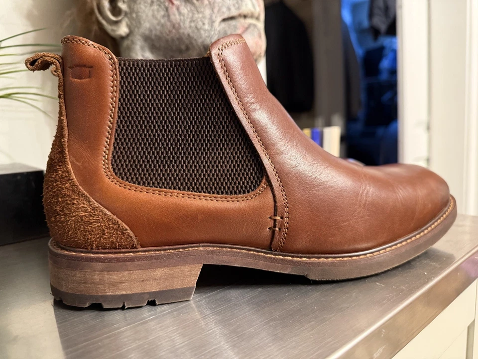 Bota para Hombres Florsheim Chalet Punta Lisa Chelsea Marrón Coñac Talla 9 Ortopédica Foto 2 de 4