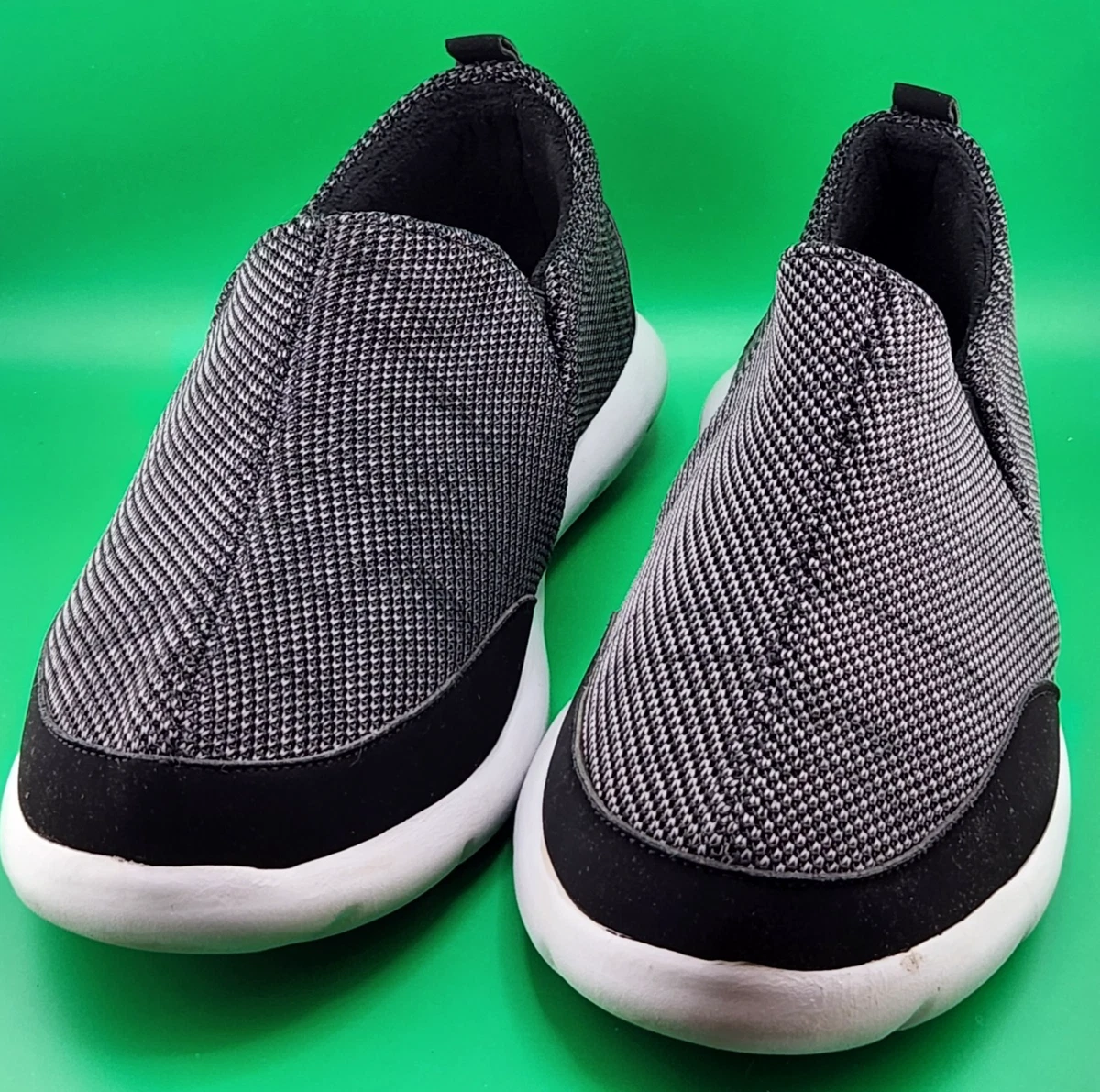 Isotoner Pantofole Uomo Extra-Light In Pile Grigio Melange - Suola Gomma Antiscivolo, Lavabili In Lavatrice, Taglia 42 EU