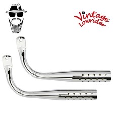 GENUINE ORIGINAL LOWRIDER STEEL BICYCLE MUFFLER WITH HOLES CHROME