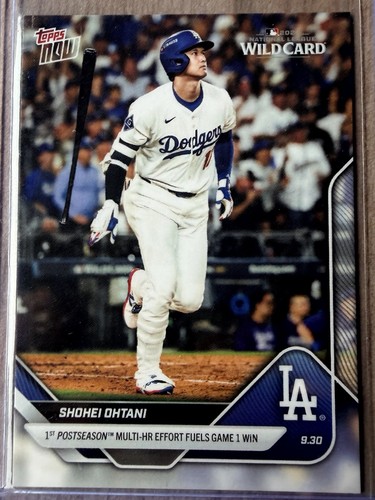 Topps 2025 Now Shohei Ohtani Dodgers NL Wild Card Multi-HR #802 Baseball