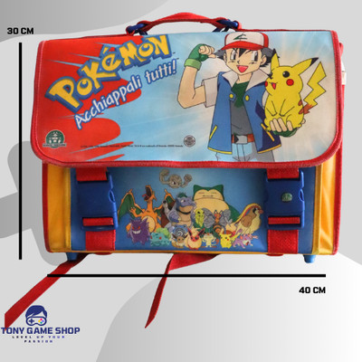 Pokemon Schulmappe Rucksack Vintage 2000er Pikachu Ash Rare Sammlung