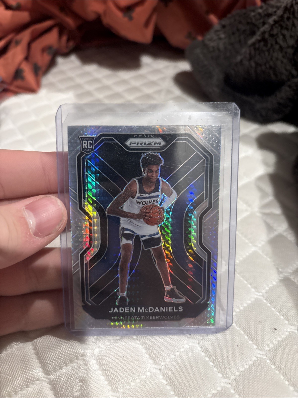 2020-21 Panini Prizm Hyper Prizm Jaden McDaniels #277 Rookie RC
