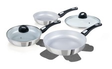 Genius Cerafit Steel Pfannen-Set silber