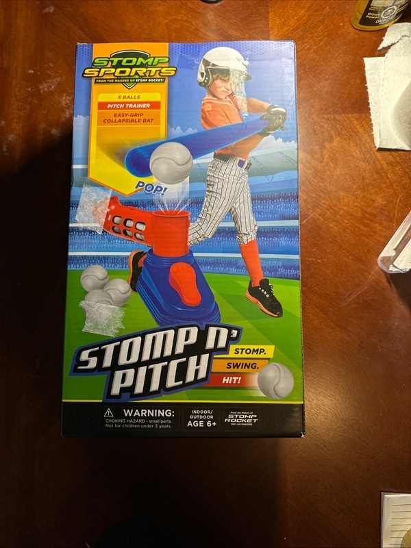 Stomp N Pitch Baseball Pitching Machine for Kids - Baseball Training Machines fo