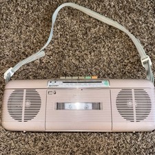 Vintage 1980s SHARP QT-50L AM/FM Stereo Radio Cassette Recorder GREAT condition