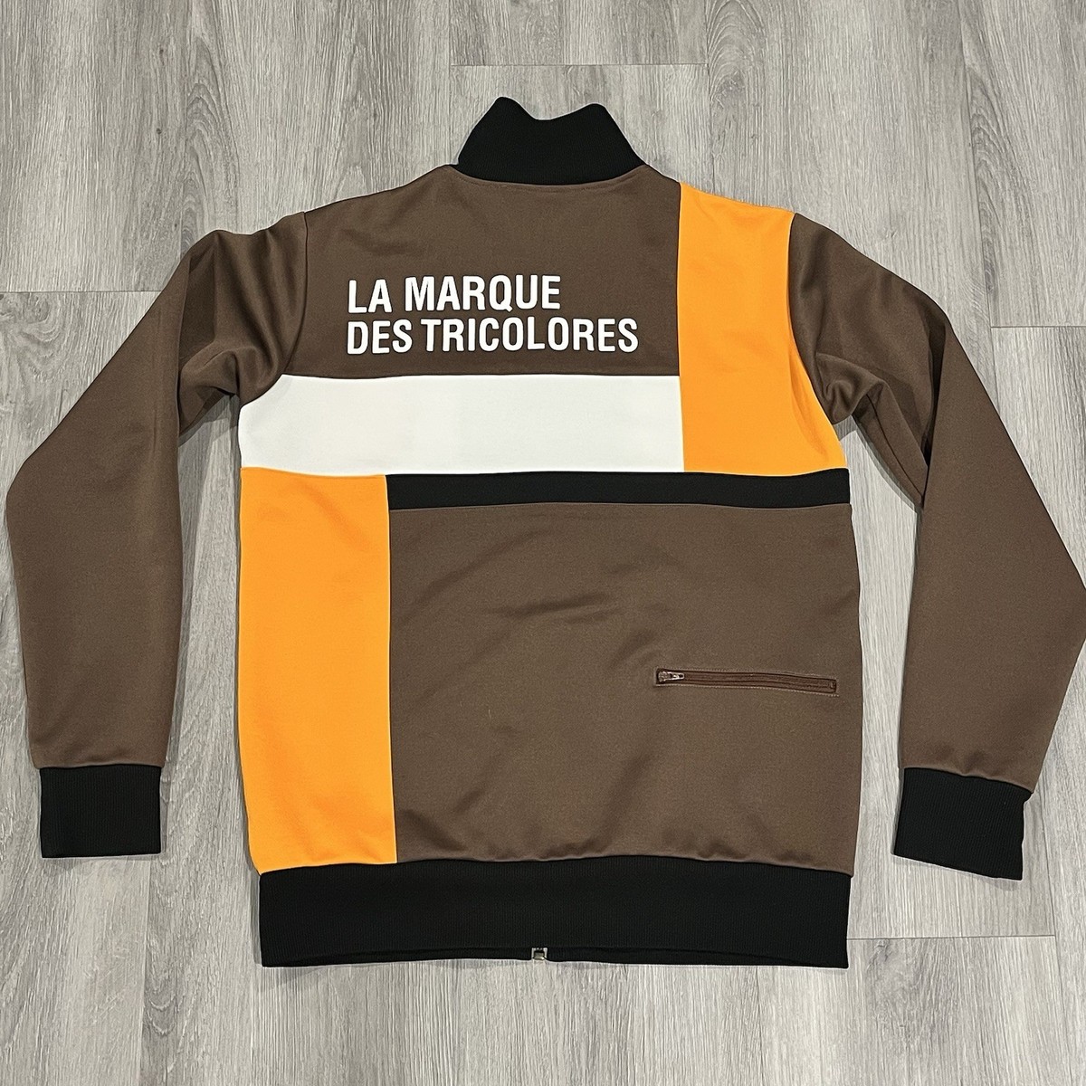 Vintage Le Coq Sportif Track Jacket Men's Size Small Brown Orange