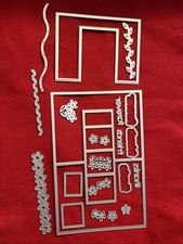 Stampin'Up framelits dies : Flowers  Words: FRIENDS, FOREVER, THANKS   EUC