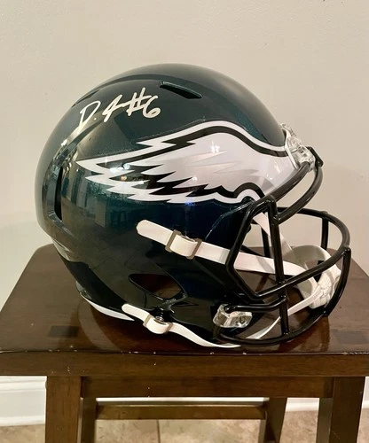 Philadelphia Eagles Autographed Football Helmet Fanatics Authentic