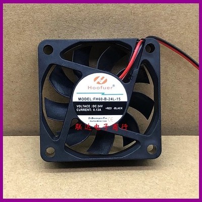 FH60-B-24L-15 DC24V 0.13A 2-wire 6010 6CM Cooling Fan *cm