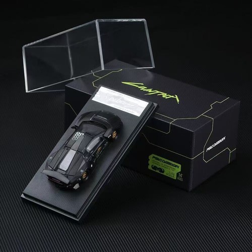 1:64 HEC Black LP800-4 Motorsport Model Die Cast Metal Car - Picture 11 of 12