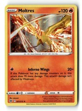 Pokemon Card Moltres Holo LP SWSH09: Brilliant Stars 021/172