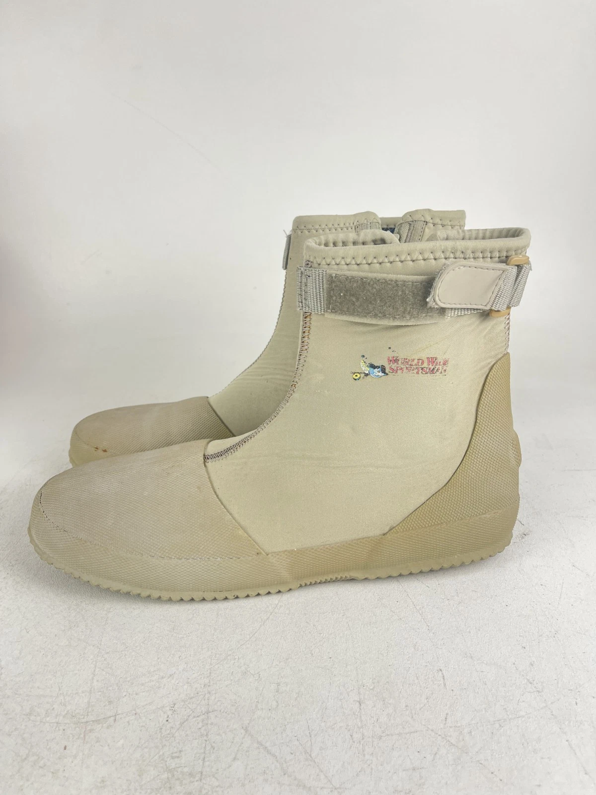 World Wide Sportsman Flats Boots Wading Fishing Boots Men Ankle High 11 Men Tan
