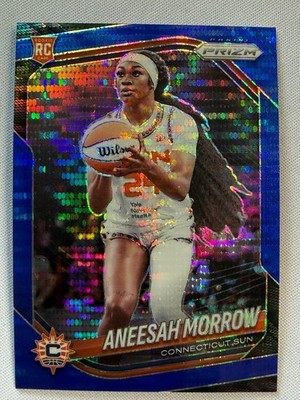 Aneesah Morrow RC 2025 WNBA Panini Prizm Rare Blue Pulsar #'d 084/199 Sun