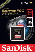 SanDisk Extreme PRO 64 GB, Scheda di Memoria SDXC