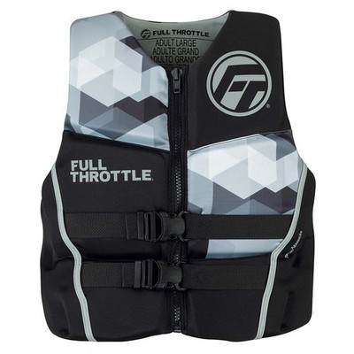 Full Throttle Men's Rapid-Dry Flex-Back Life Jacket - XL - Black/Grey 142...